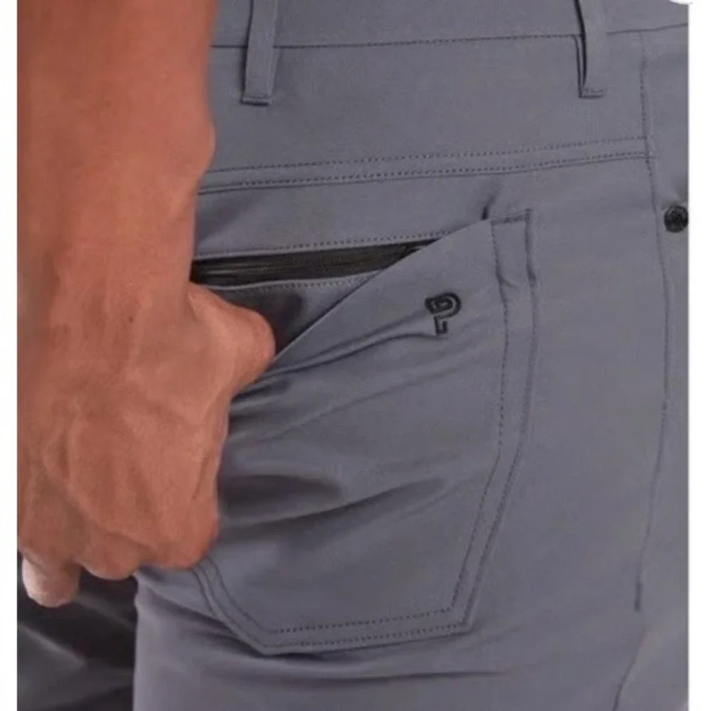 Public Rec Mens Dealmaker Performance Straight Leg Slate Gray Chino Pants 40x32‎